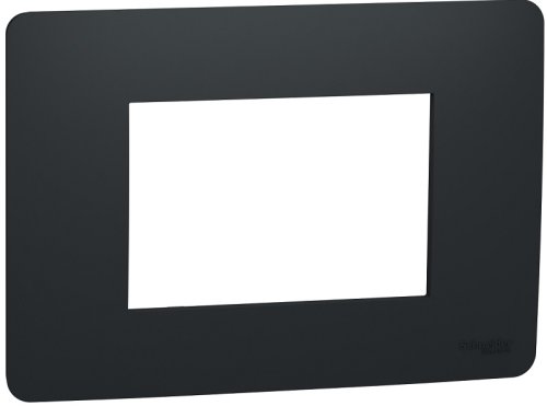 Рамка горизонтальная Schneider Electric Unica Modular 1-м. 3 мод. антрацит фото Рамка горизонтальная Schneider Electric Unica Modular 1-м. 3 мод. антрацит картинка